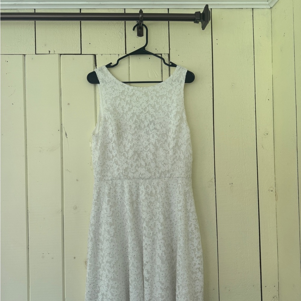 Speechless White Lace Mini Dress